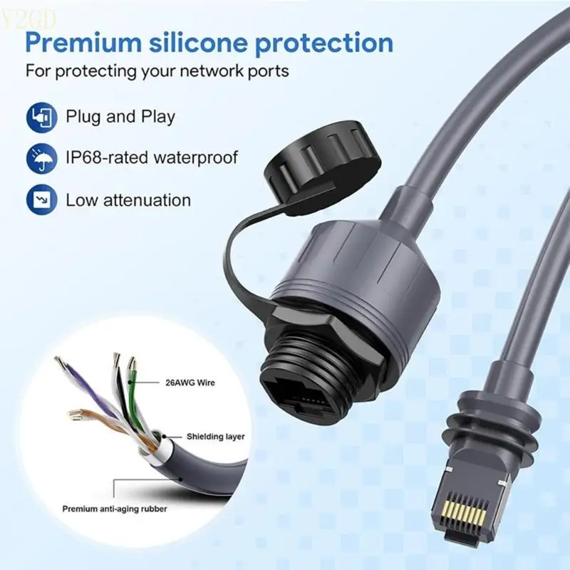 Y2GD RJ45 Ethernet Adapter Cable Waterproof 19.7in For Gen 3 Standard And Mini Dish
Y2GD RJ45 Ethernet Adapter Cable Waterproof 19.7in For Gen 3 Standard And Mini Dish