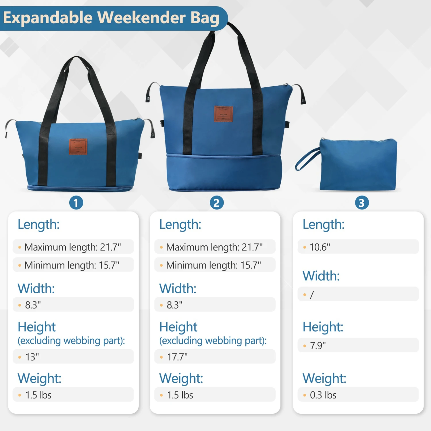 Hardshell Luggage Sets 3 Piece Carry-on Suitcases with Wheels, TSA Lock for Men Women, Blue (20in)
Hardshell Luggage Sets 3 Piece Carry-on Suitcases with Wheels, TSA Lock for Men Women, Blue (20in)