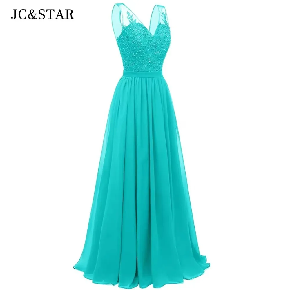 Turquoise V Neck Chiffon Bridesmaid Dresses Long Lace Decal Beaded Formal Prom Evening Gowns Free Delivery Guest Wedding Party
Turquoise V Neck Chiffon Bridesmaid Dresses Long Lace Decal Beaded Formal Prom Evening Gowns Free Delivery Guest Wedding Party