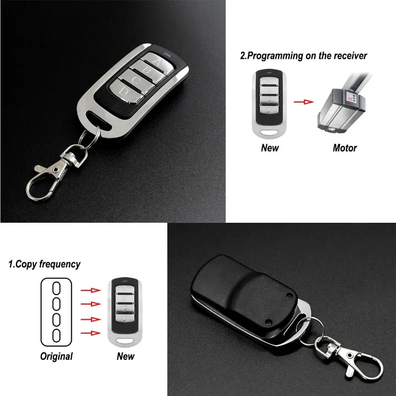 280MHz - 868MHz Multi Frequency Brand Rolling Code Garage Door Remote Control Duplicator 4 in 1 Universal Auto-Scan Clone 433MH
280MHz - 868MHz Multi Frequency Brand Rolling Code Garage Door Remote Control Duplicator 4 in 1 Universal Auto-Scan Clone 433MH