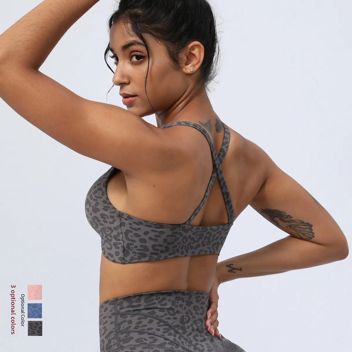 Ladies' Outdoor Running Yoga Clothes Leopard Print Fitn Sports Underwear Cross-Border Ba Design Summer to Winter Season
Ladies' Outdoor Running Yoga Clothes Leopard Print Fitn Sports Underwear Cross-Border Ba Design Summer to Winter Season