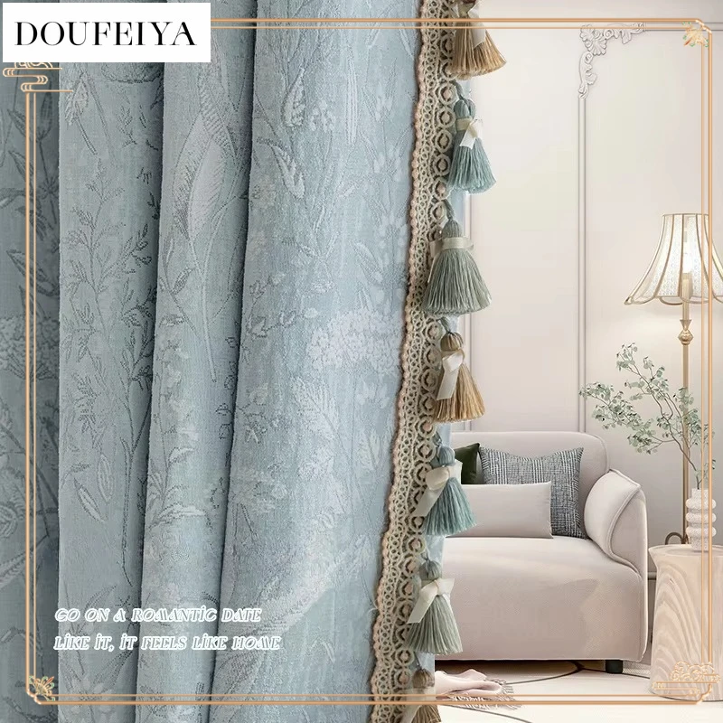 French Relief Precision Lace Blue Luxury Curtains for Living Room Bedroom Dining Blackout Thicken Elegant European White Tulle
French Relief Precision Lace Blue Luxury Curtains for Living Room Bedroom Dining Blackout Thicken Elegant European White Tulle