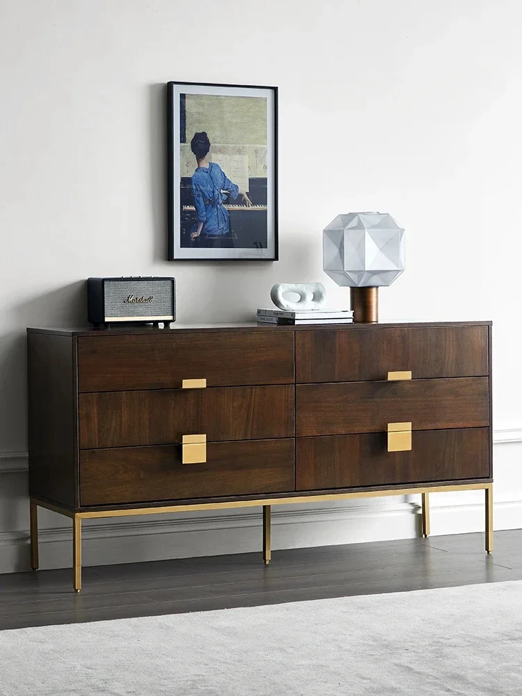 Nordic Light Luxury Chest of Six Drawers Modern Minimalist Walnut Dining Edge Retro TV Bench for Bedroom
Nordic Light Luxury Chest of Six Drawers Modern Minimalist Walnut Dining Edge Retro TV Bench for Bedroom