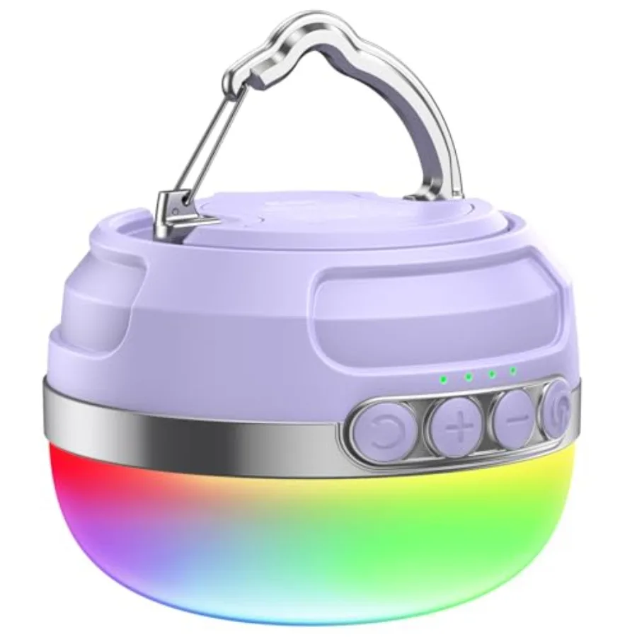 LED Camping Lantern Rechargeable 1400LM Up to 420H Running Time Camping Tent RGB Light 10400mAh Emergency Hanging Light for Hur
LED Camping Lantern Rechargeable 1400LM Up to 420H Running Time Camping Tent RGB Light 10400mAh Emergency Hanging Light for Hur