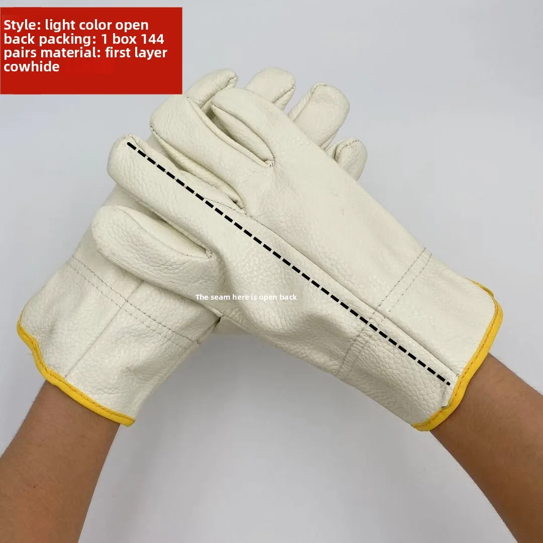 Welder Genuine Leather DriverCowhide Welding Gloves Wear-resistant HighTemperature Resistant ShortFull Leather Protective Gloves
Welder Genuine Leather DriverCowhide Welding Gloves Wear-resistant HighTemperature Resistant ShortFull Leather Protective Gloves