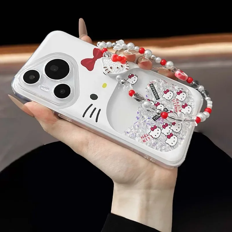 Girly Heart Hello Kitty Anime MINISO iPhone16 Phone Kawaii Case Cute 15plus Quicksand Transparent Cover Gifts for Girls
Girly Heart Hello Kitty Anime MINISO iPhone16 Phone Kawaii Case Cute 15plus Quicksand Transparent Cover Gifts for Girls