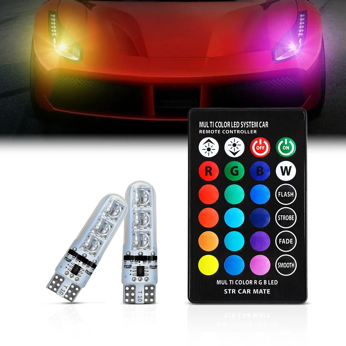 2 шт. W5w T10 светодиодные лампы RGB с дистанционным управлением COB лампа гирлянда купольная лампа для чтения автомобильная клиновая лампа с пультом дистанционного управления
2 шт. W5w T10 светодиодные лампы RGB с дистанционным управлением COB лампа гирлянда купольная лампа для чтения автомобильная клиновая лампа с пультом дистанционного управления