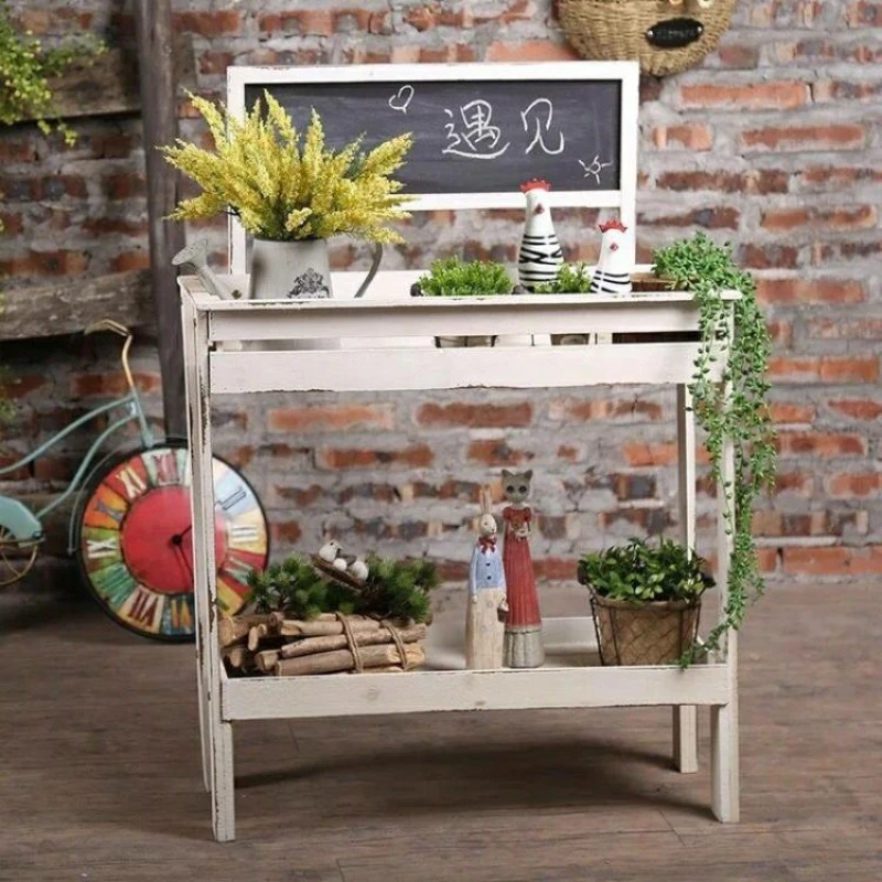 Garden Flower Shop Terrace Meaty Flower Shelf Shelf Solid Wood Display Blackboard Shelf Coffee Shop Grocery Table Shelf Storage
Garden Flower Shop Terrace Meaty Flower Shelf Shelf Solid Wood Display Blackboard Shelf Coffee Shop Grocery Table Shelf Storage
