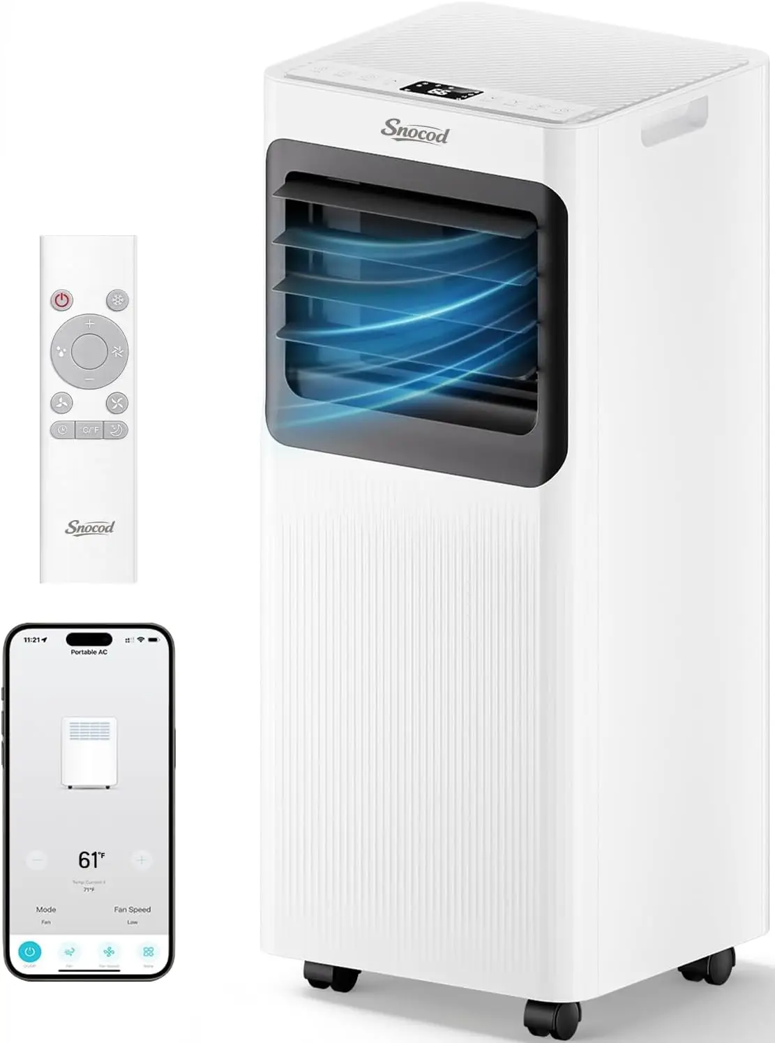 16000 BTU Portable Air Conditioners, 5 in 1 Smart AC Unit for Large Rooms Up To 750 Sq.Ft, WiFi App & Remote Control, Fast Cooling, Dehumidifier, Fan, Sleep Mode, 24H Timer with Window Kit
16000 BTU Portable Air Conditioners, 5 in 1 Smart AC Unit for Large Rooms Up To 750 Sq.Ft, WiFi App & Remote Control, Fast Cooling, Dehumidifier, Fan, Sleep Mode, 24H Timer with Window Kit