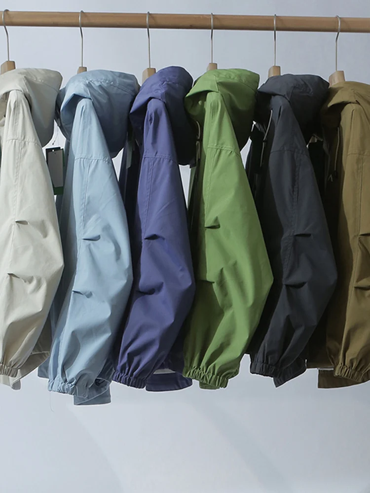 Outdoor Casual Hooded Jaet ex Spring Autumn Versatile Couple Sle Comfortable Fit Stand Sve Long Hooded Coat
Outdoor Casual Hooded Jaet ex Spring Autumn Versatile Couple Sle Comfortable Fit Stand Sve Long Hooded Coat