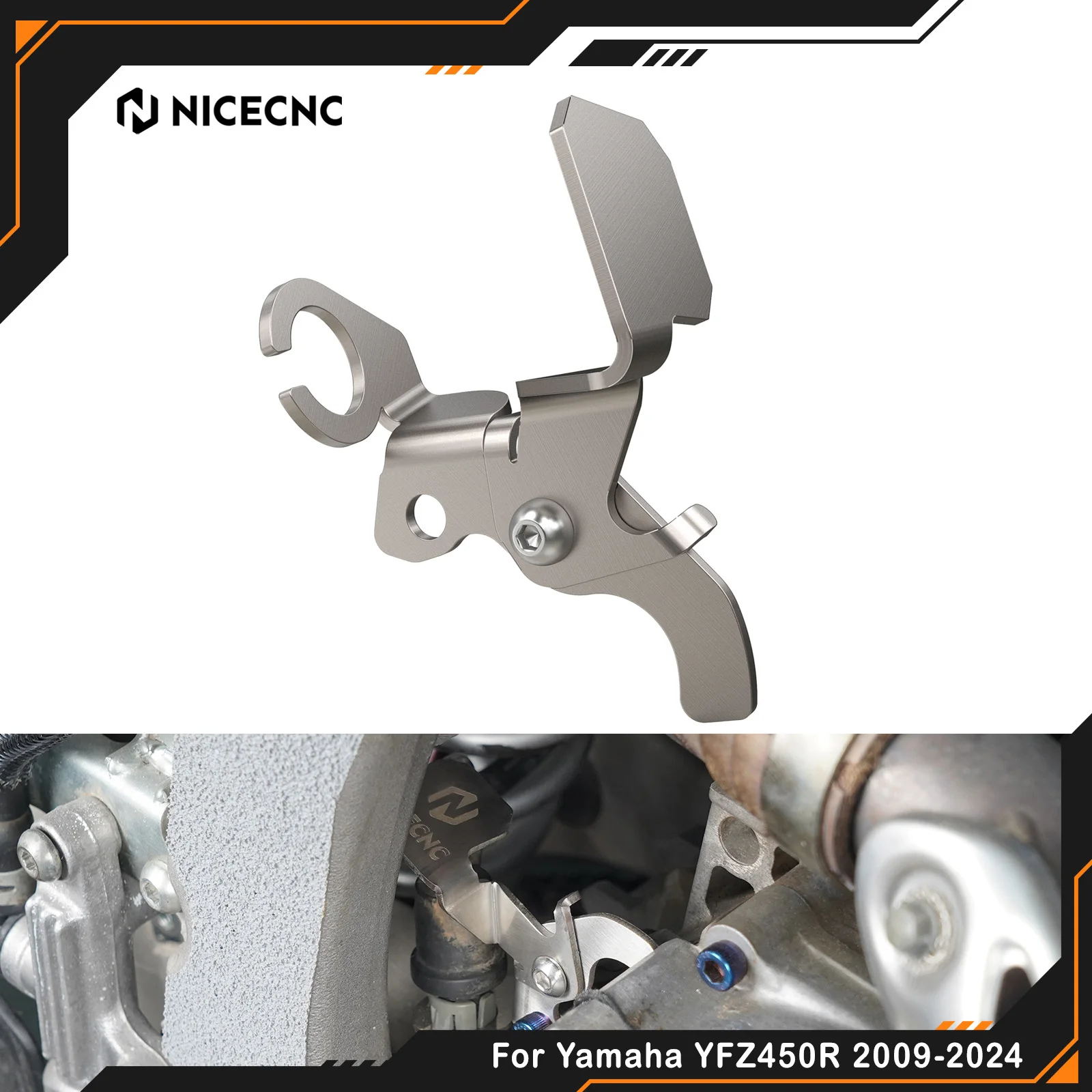 Держатель тормозного шланга NICECNC для Yamaha YFZ450R 2009-2022, замена 18P-25886-00-00, нержавеющий кронштейн тормозной линии, улучшенная версия для квадроциклов
Держатель тормозного шланга NICECNC для Yamaha YFZ450R 2009-2022, замена 18P-25886-00-00, нержавеющий кронштейн тормозной линии, улучшенная версия для квадроциклов