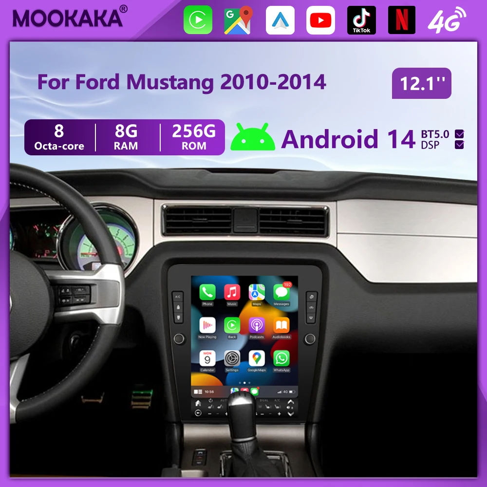 For Ford Mustang 2010-2014 Android14 Player Carplay GPS Navigation Car Stereo Radio Multimedia Player Auto Audio Head Uint BT 4G
For Ford Mustang 2010-2014 Android14 Player Carplay GPS Navigation Car Stereo Radio Multimedia Player Auto Audio Head Uint BT 4G