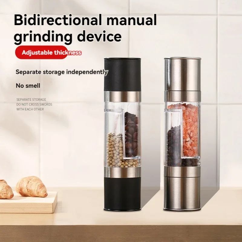 Salt and Pepper Grinder 2 in 1 Manual Stainless Steel Salt Pepper Mills with Adjustable Ceramic Grinding Spice Mill Kitchen Tool
Salt and Pepper Grinder 2 in 1 Manual Stainless Steel Salt Pepper Mills with Adjustable Ceramic Grinding Spice Mill Kitchen Tool