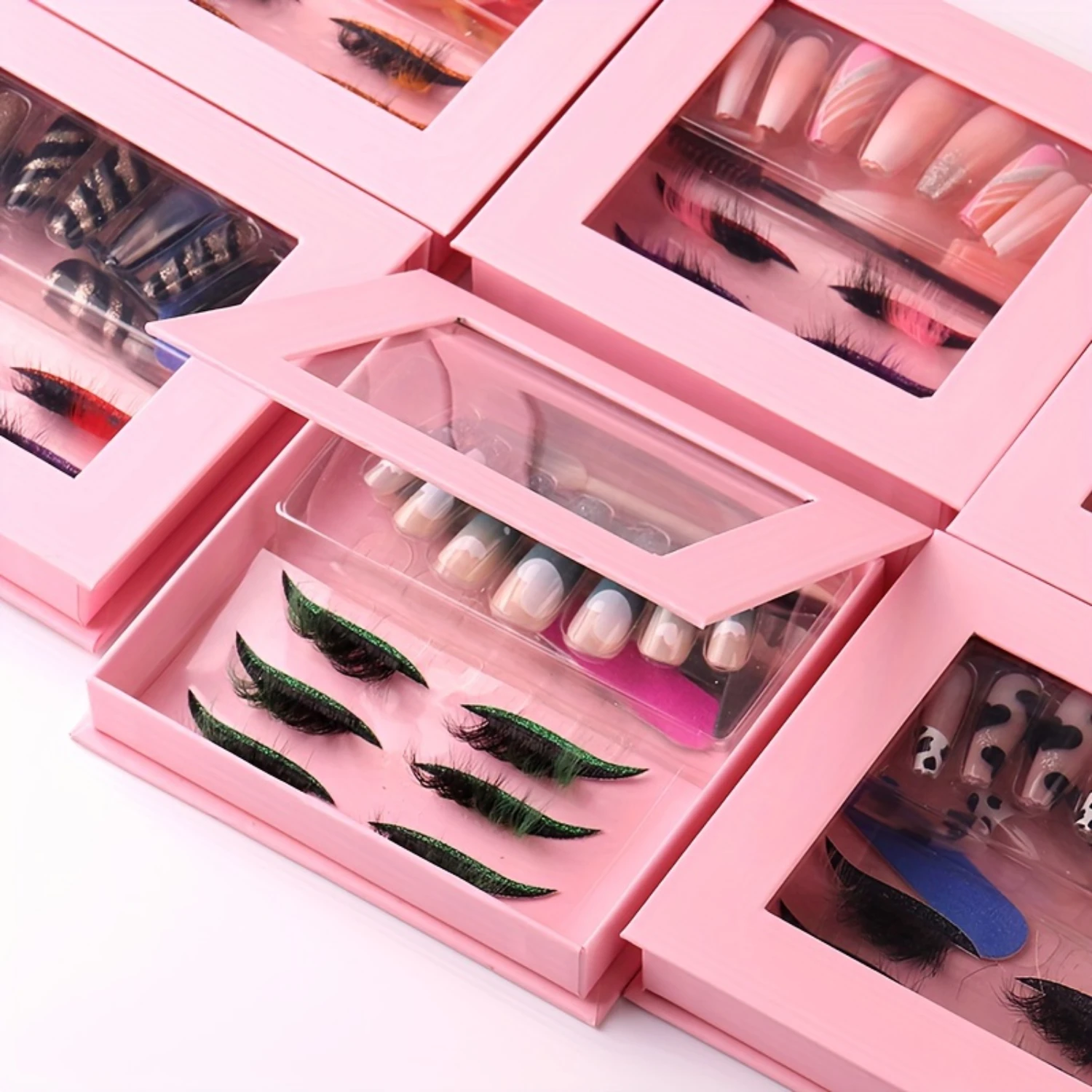 Nail Art & Eyeliner And Lashes Set With False Eyelashes Glitter Eyeliner And Manicure 3 In 1 Makeup Tool Set
Nail Art & Eyeliner And Lashes Set With False Eyelashes Glitter Eyeliner And Manicure 3 In 1 Makeup Tool Set