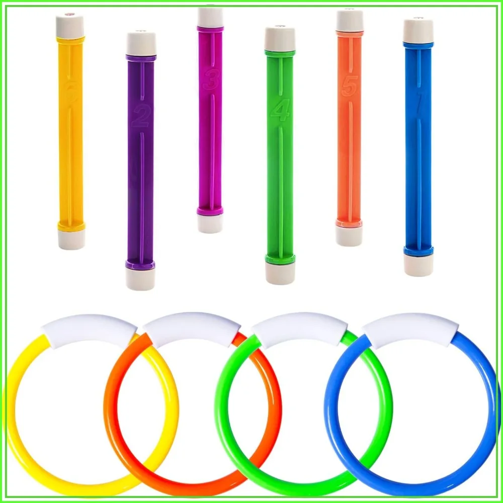 Summer Pool Diving Toys for Kids 4-12, Fun Water Games Set with Rings & Sticks
Summer Pool Diving Toys for Kids 4-12, Fun Water Games Set with Rings & Sticks