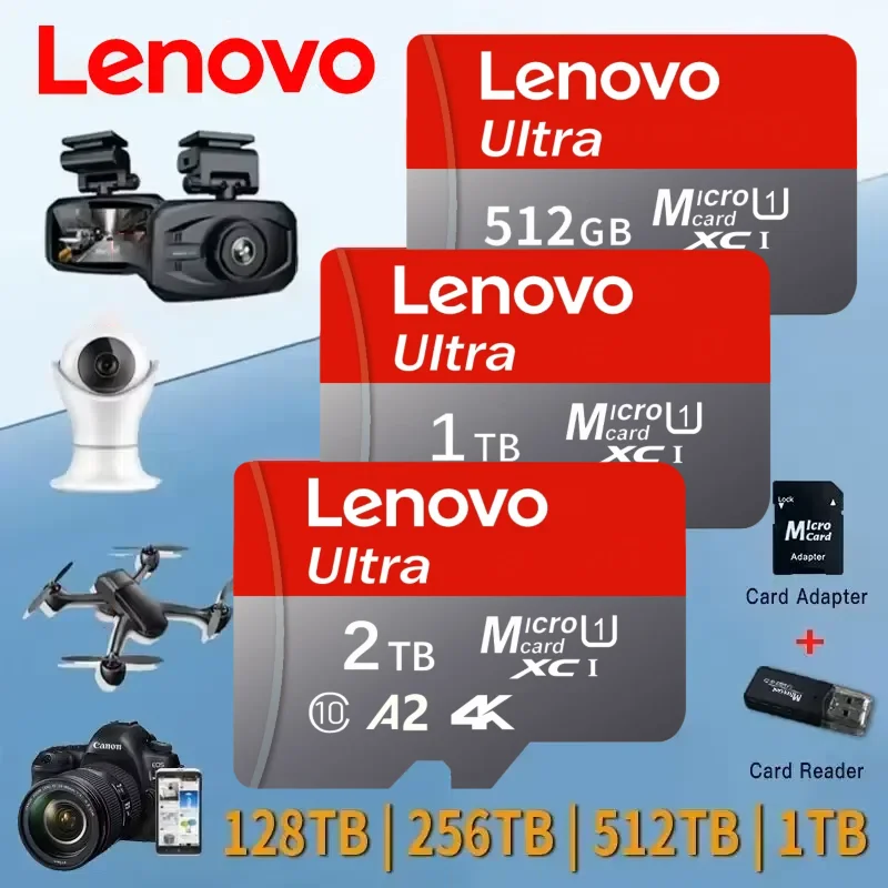 Lenovo 2 ТБ Micro TF SD-карта 512 ГБ 256 ГБ SD-карта памяти 1 ТБ Высокоскоростная Cartao De Memoria 128 ГБ для хранения файлов Телефон Камера ПК
Lenovo 2 ТБ Micro TF SD-карта 512 ГБ 256 ГБ SD-карта памяти 1 ТБ Высокоскоростная Cartao De Memoria 128 ГБ для хранения файлов Телефон Камера ПК