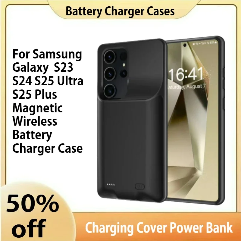 For Samsung Galaxy S23 S24 S25 Ultra S25 Plus Magnetic Wireless Battery Charger Case for Magsafe Charging Cover Power Bank
For Samsung Galaxy S23 S24 S25 Ultra S25 Plus Magnetic Wireless Battery Charger Case for Magsafe Charging Cover Power Bank