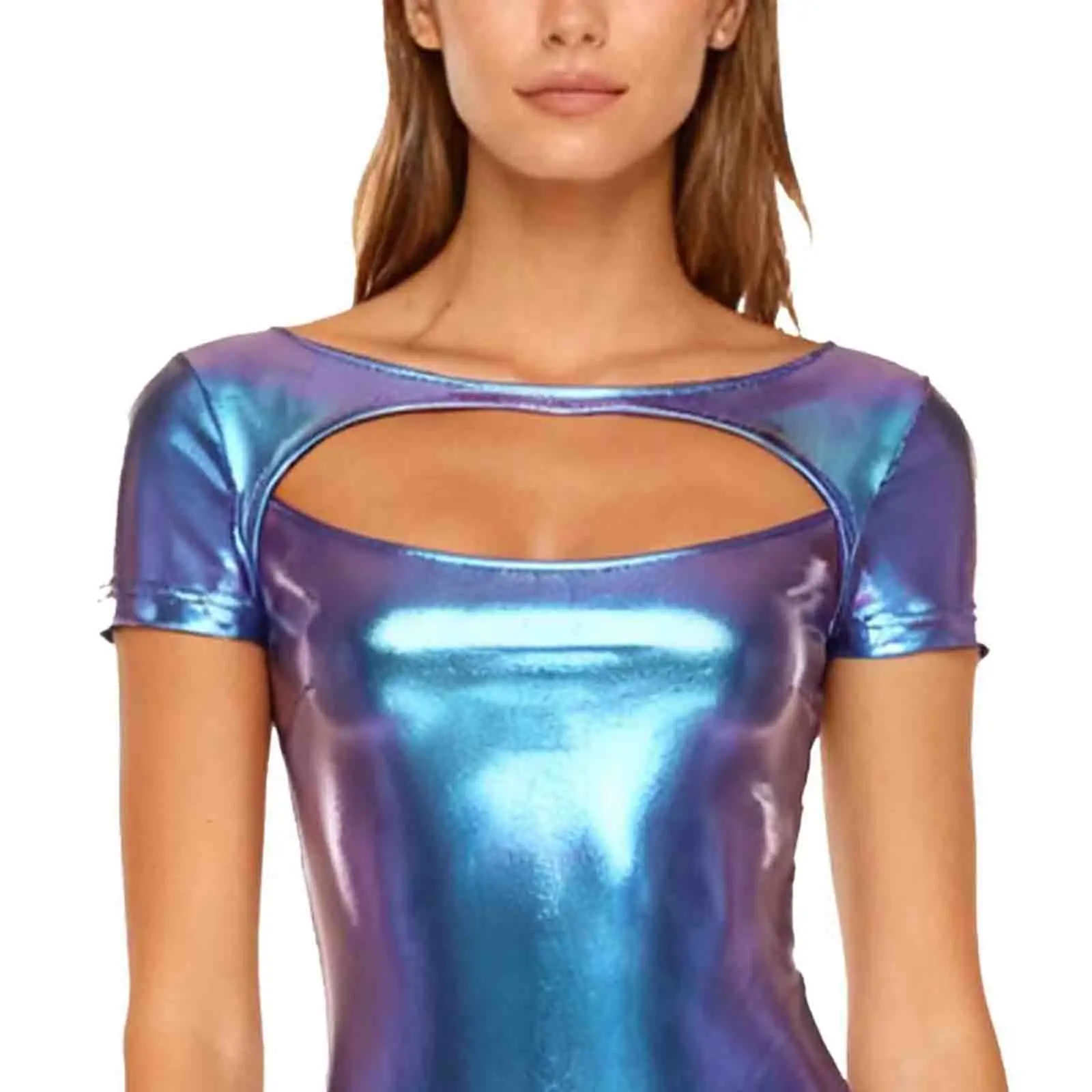 Women Vintage Shiny Disco Raves Pole Dancing Leotards Fashion Metallic Short Sleeve High Cut Teddies Pool Party Bikini Beachwear
Women Vintage Shiny Disco Raves Pole Dancing Leotards Fashion Metallic Short Sleeve High Cut Teddies Pool Party Bikini Beachwear