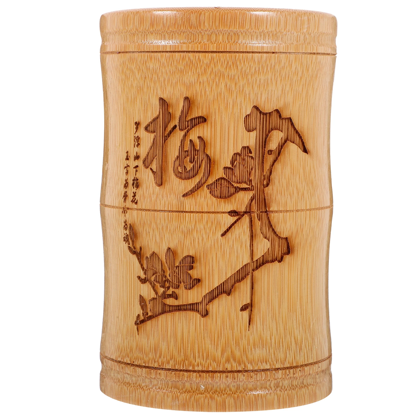 Bamboo Wood Pen Holder 13cm Height 8-10cm Diameter Chinese Style Desk Organizer Paint Brush Container Pencil Office Storage
Bamboo Wood Pen Holder 13cm Height 8-10cm Diameter Chinese Style Desk Organizer Paint Brush Container Pencil Office Storage