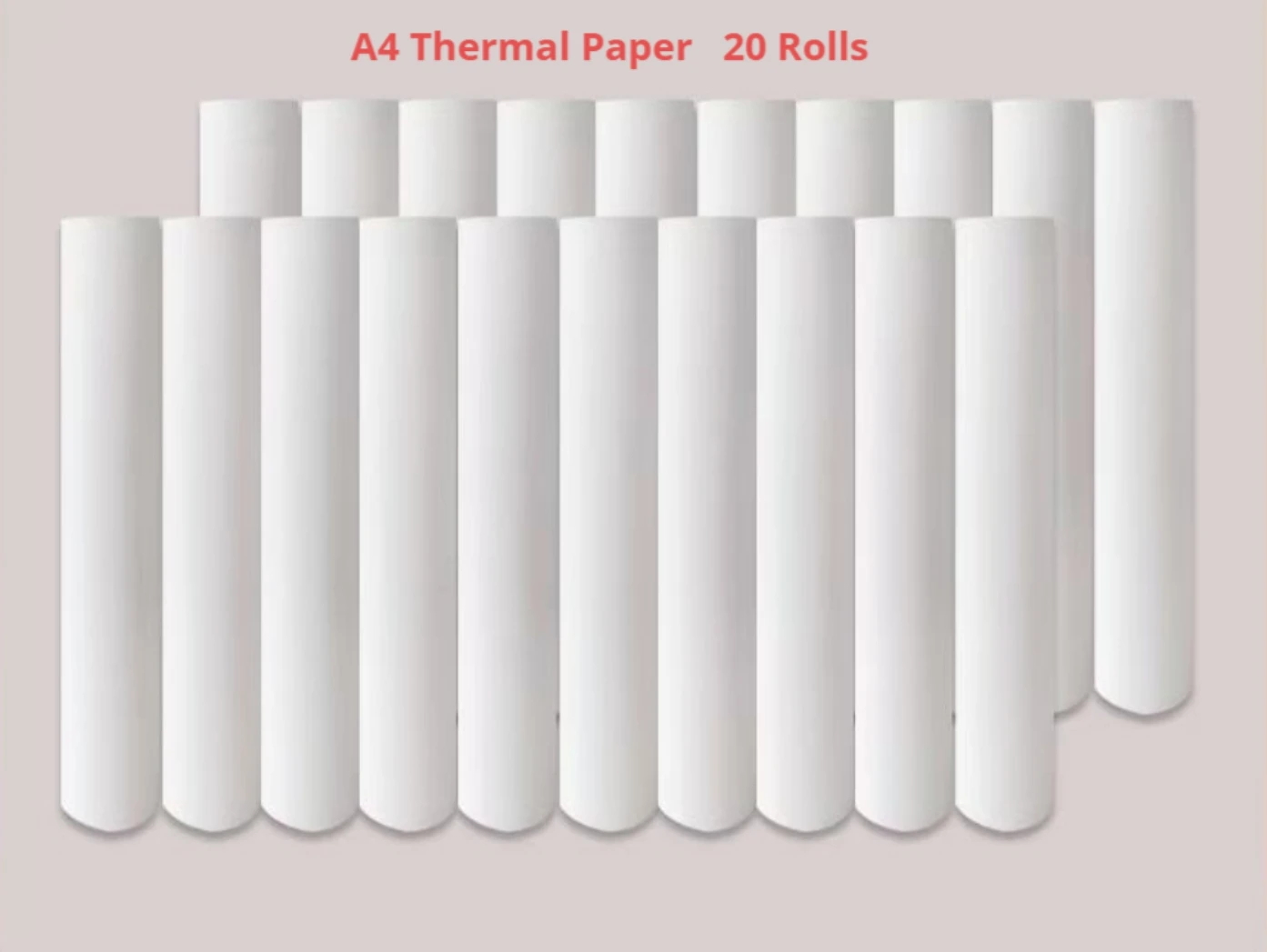 20 Rolls A4 Thermal Printer Paper 210x30mm - Waterproof Fax Machine Roll for Home/Office Use No Toxic
20 Rolls A4 Thermal Printer Paper 210x30mm - Waterproof Fax Machine Roll for Home/Office Use No Toxic