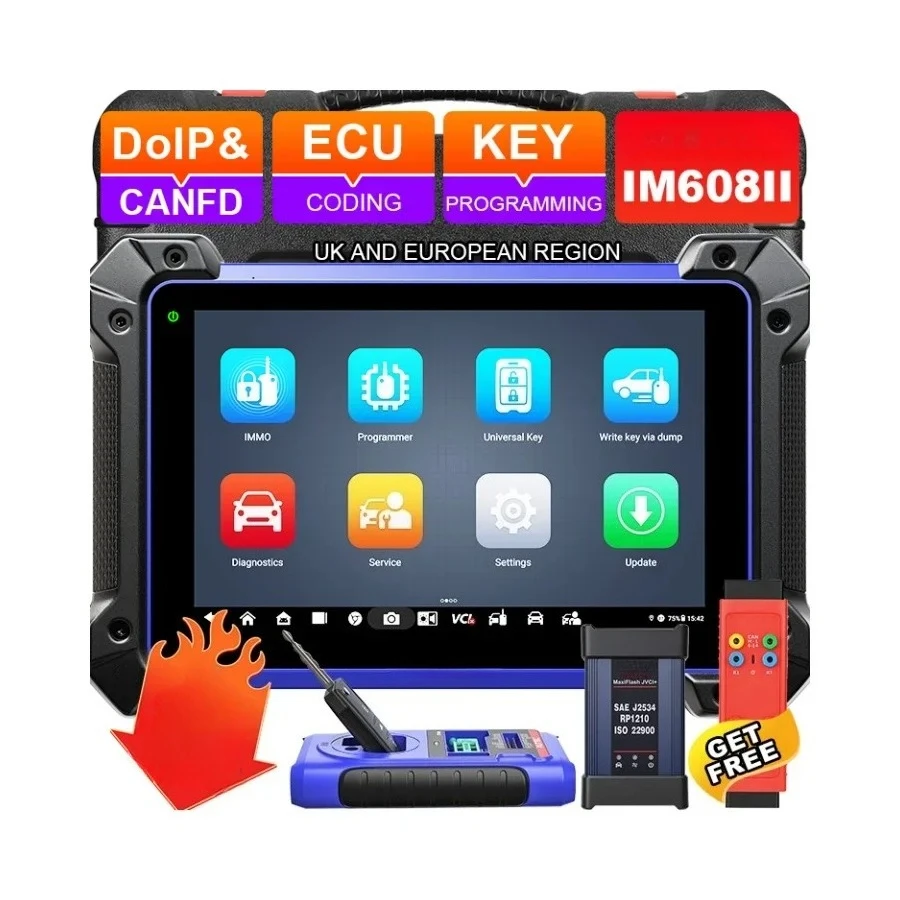 Professional autel Im608 II Im608pro 2 Free G-BOX3 Locksmith Tools Key Programmer Scan OBD2 Vehicle Diagnostic Scanner Tool
Professional autel Im608 II Im608pro 2 Free G-BOX3 Locksmith Tools Key Programmer Scan OBD2 Vehicle Diagnostic Scanner Tool