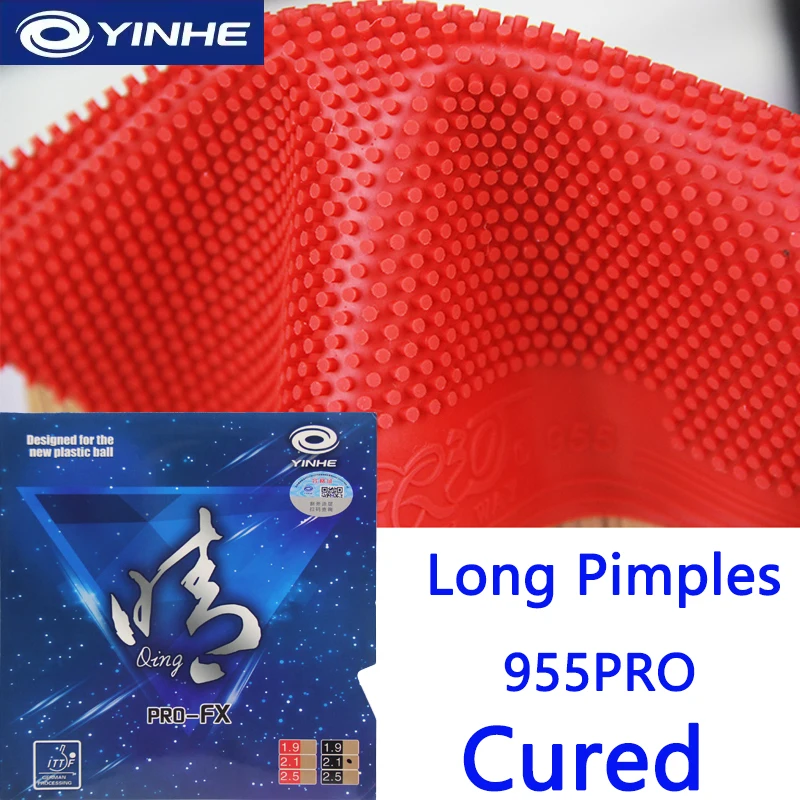 Long Pips YINHE 955 PRO FX Table Tennis Rubber OX Cured Ping Pong Rubber without Sponge ITTF Approved For Competition
Long Pips YINHE 955 PRO FX Table Tennis Rubber OX Cured Ping Pong Rubber without Sponge ITTF Approved For Competition
