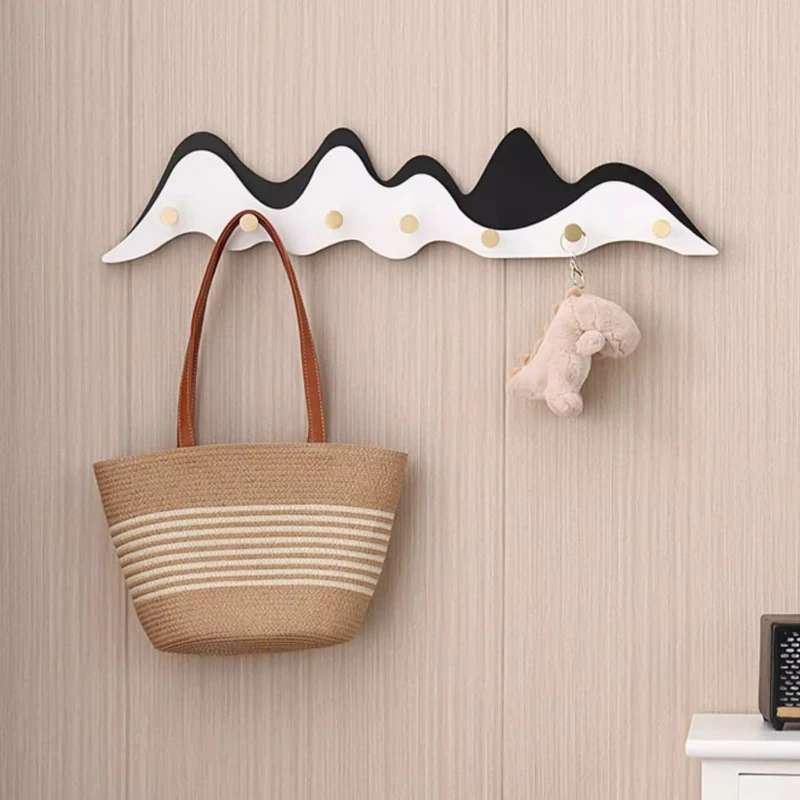 Solid Wood & Brass Hill-Shape Wall Hooks Elegant Entryway Coat Rack Gentle Clothes-Friendly Hanger Bedroom Key Organizer
Solid Wood & Brass Hill-Shape Wall Hooks Elegant Entryway Coat Rack Gentle Clothes-Friendly Hanger Bedroom Key Organizer