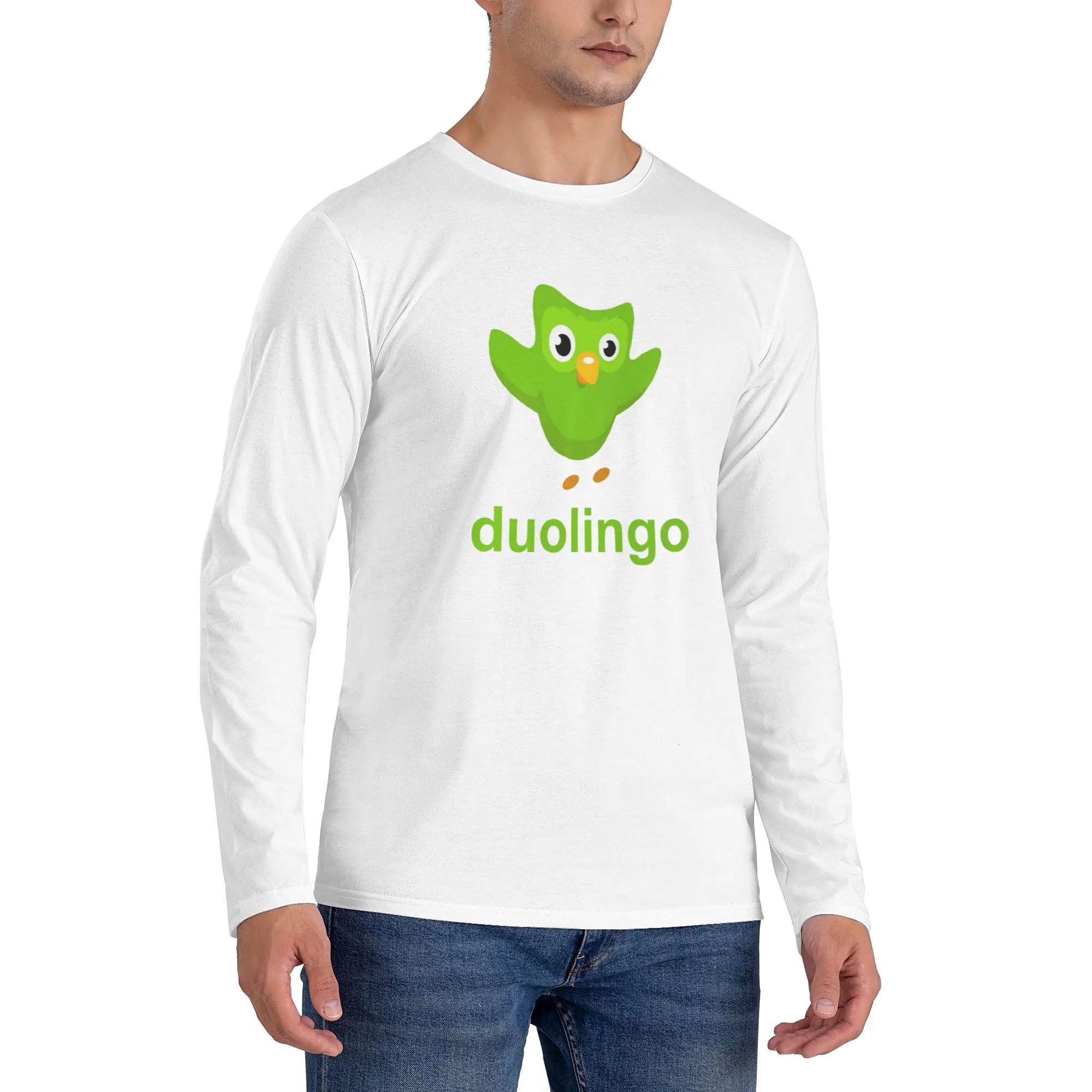 Duolingo Owl Duo Men's Long Sleeved T-shirt Casual Round Neck T shirts Spring and Autumn Men tops
Duolingo Owl Duo Men's Long Sleeved T-shirt Casual Round Neck T shirts Spring and Autumn Men tops