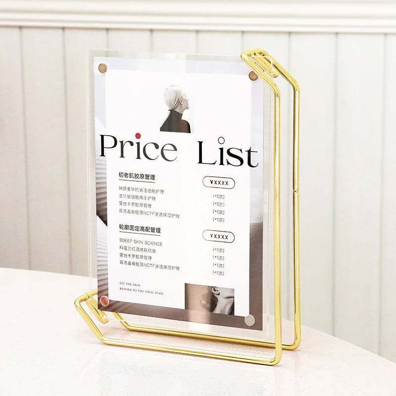 2 Pieces A4 210X297MM Metal Wedding Photo Picture Poster Frame Menu Price Label Paper Holder Acrylic Sign Holder Display Stand
2 Pieces A4 210X297MM Metal Wedding Photo Picture Poster Frame Menu Price Label Paper Holder Acrylic Sign Holder Display Stand