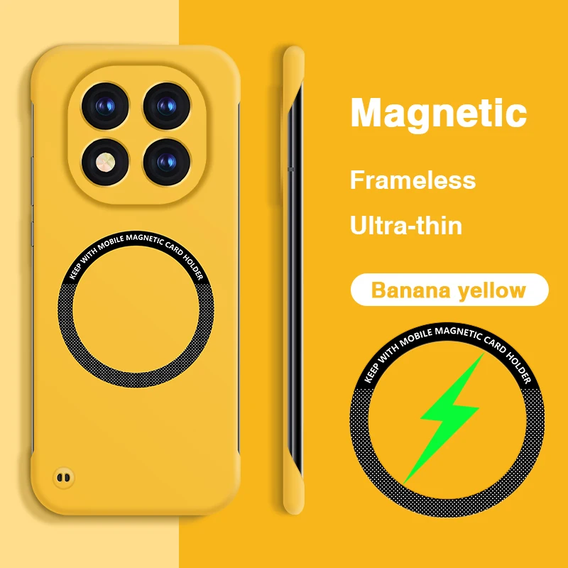 Ультратонкий безрамочный магнитный чехол Skin Feel для Mi Redmi Note 15 14 Pro Plus 4G 5G с поддержкой беспроводной зарядки Magsafe, жесткая задняя крышка
Ультратонкий безрамочный магнитный чехол Skin Feel для Mi Redmi Note 15 14 Pro Plus 4G 5G с поддержкой беспроводной зарядки Magsafe, жесткая задняя крышка