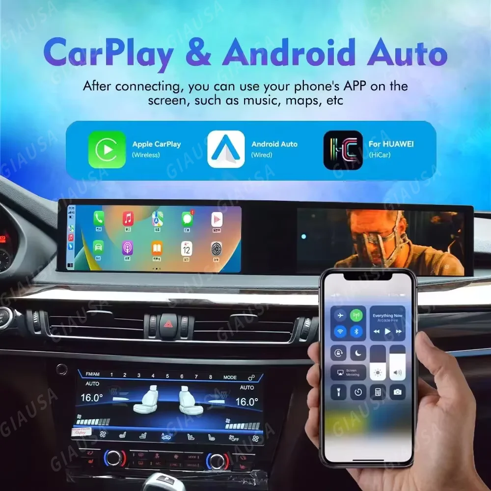 Dual Screen Carplay Android 13 ID8 For BMW X5 F15 X6 F16 X5M X6M 2014 2015 -2019 Car Multimedia Player GPS Navigation Head Unit
Dual Screen Carplay Android 13 ID8 For BMW X5 F15 X6 F16 X5M X6M 2014 2015 -2019 Car Multimedia Player GPS Navigation Head Unit