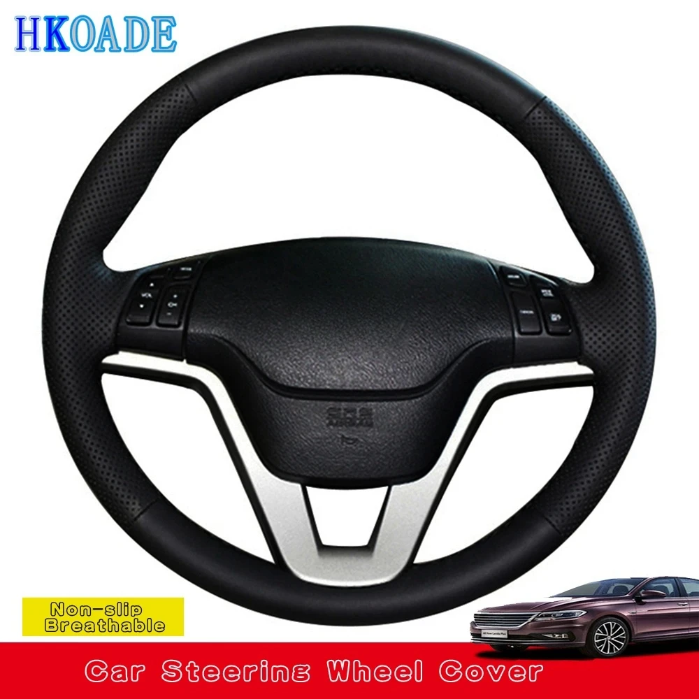 DIY Hand-Stitched Black Micro Fiber Leather Car Accessories Steering Wheel Cover For Honda CRV CR-V 2007 2008 2009 2010 2011
DIY Hand-Stitched Black Micro Fiber Leather Car Accessories Steering Wheel Cover For Honda CRV CR-V 2007 2008 2009 2010 2011