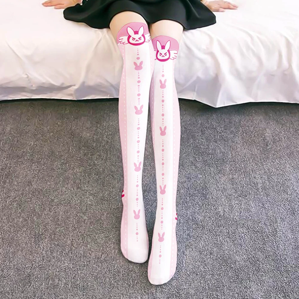 Cartoon Rabbit Lolita Socks For Women Student Cute Pink Bunny Thigh High Nylon Long Stockings Over Knee Socks For Girls
Cartoon Rabbit Lolita Socks For Women Student Cute Pink Bunny Thigh High Nylon Long Stockings Over Knee Socks For Girls
