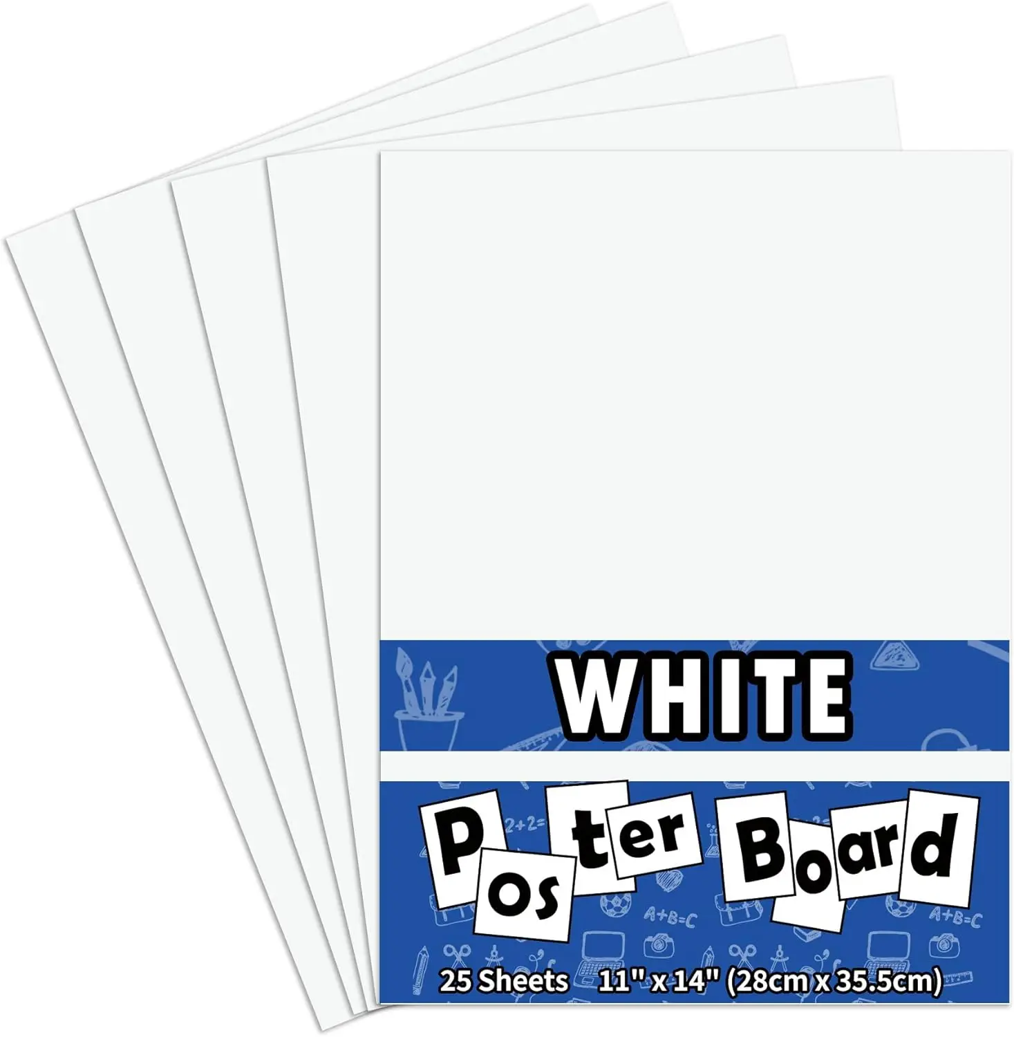 25 Packs Poster Boards 11x14 White Poster Paper for School Projects Signs Crafts
25 Packs Poster Boards 11x14 White Poster Paper for School Projects Signs Crafts