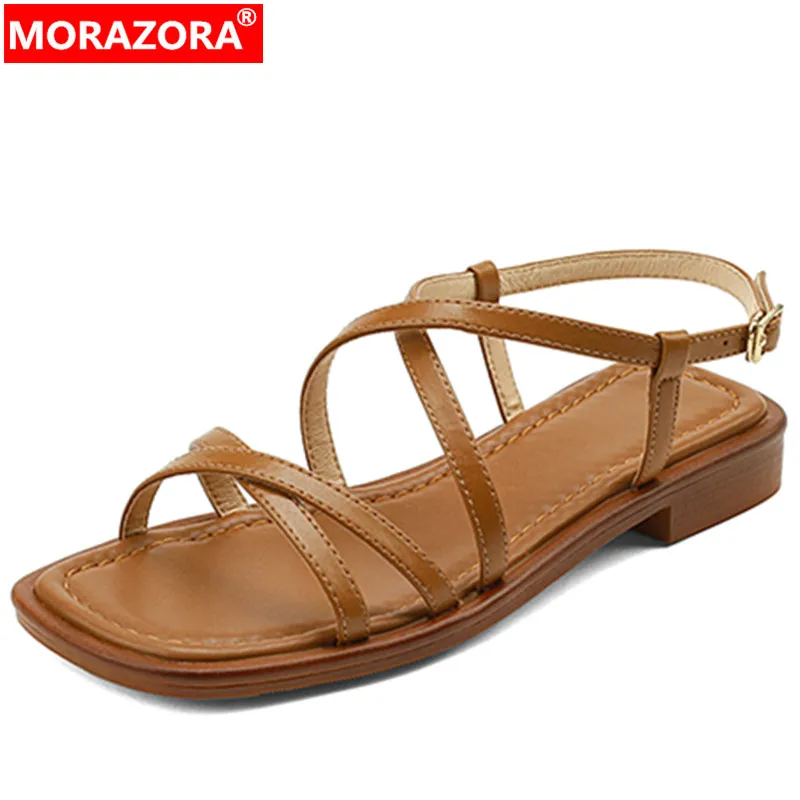 MORAZORA 2024 Size 34-43 New Arrive Retro Square Low Heels Shoes Buckle Genuine Leather Women Sandals Ladies Dress Shoes
MORAZORA 2024 Size 34-43 New Arrive Retro Square Low Heels Shoes Buckle Genuine Leather Women Sandals Ladies Dress Shoes