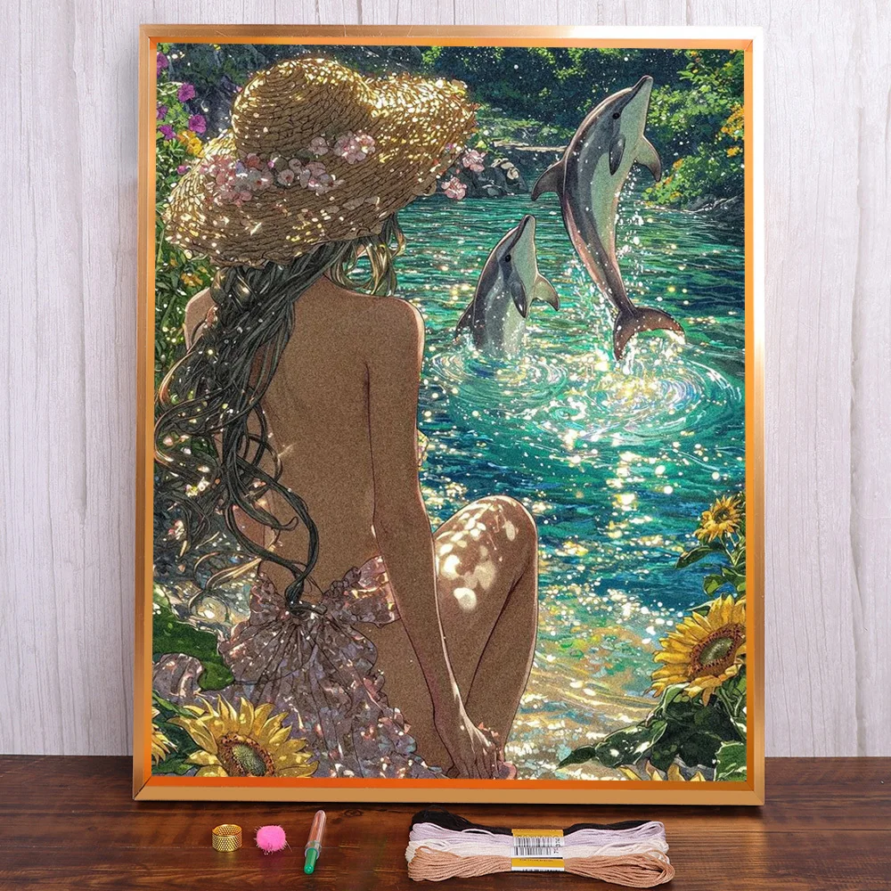 Summer Girl Printed Fabric 11CT Cross-Stitch Set DIY Embroidery DMC Threads Craft Knitting Needlework Hobby Package Gift Floss
Summer Girl Printed Fabric 11CT Cross-Stitch Set DIY Embroidery DMC Threads Craft Knitting Needlework Hobby Package Gift Floss