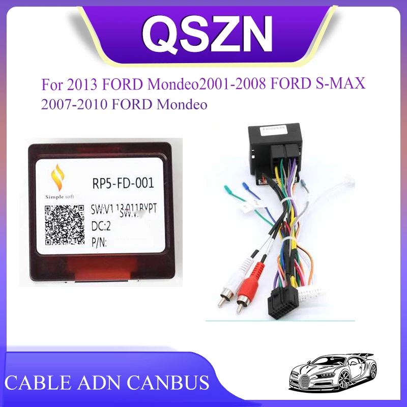 2Din Car Player Android Radio Stereo Canbus Box FD-SS-01A/RP5-FD-001 For 2013 FORD Mondeo Car Player Raise Wiring Cable
2Din Car Player Android Radio Stereo Canbus Box FD-SS-01A/RP5-FD-001 For 2013 FORD Mondeo Car Player Raise Wiring Cable