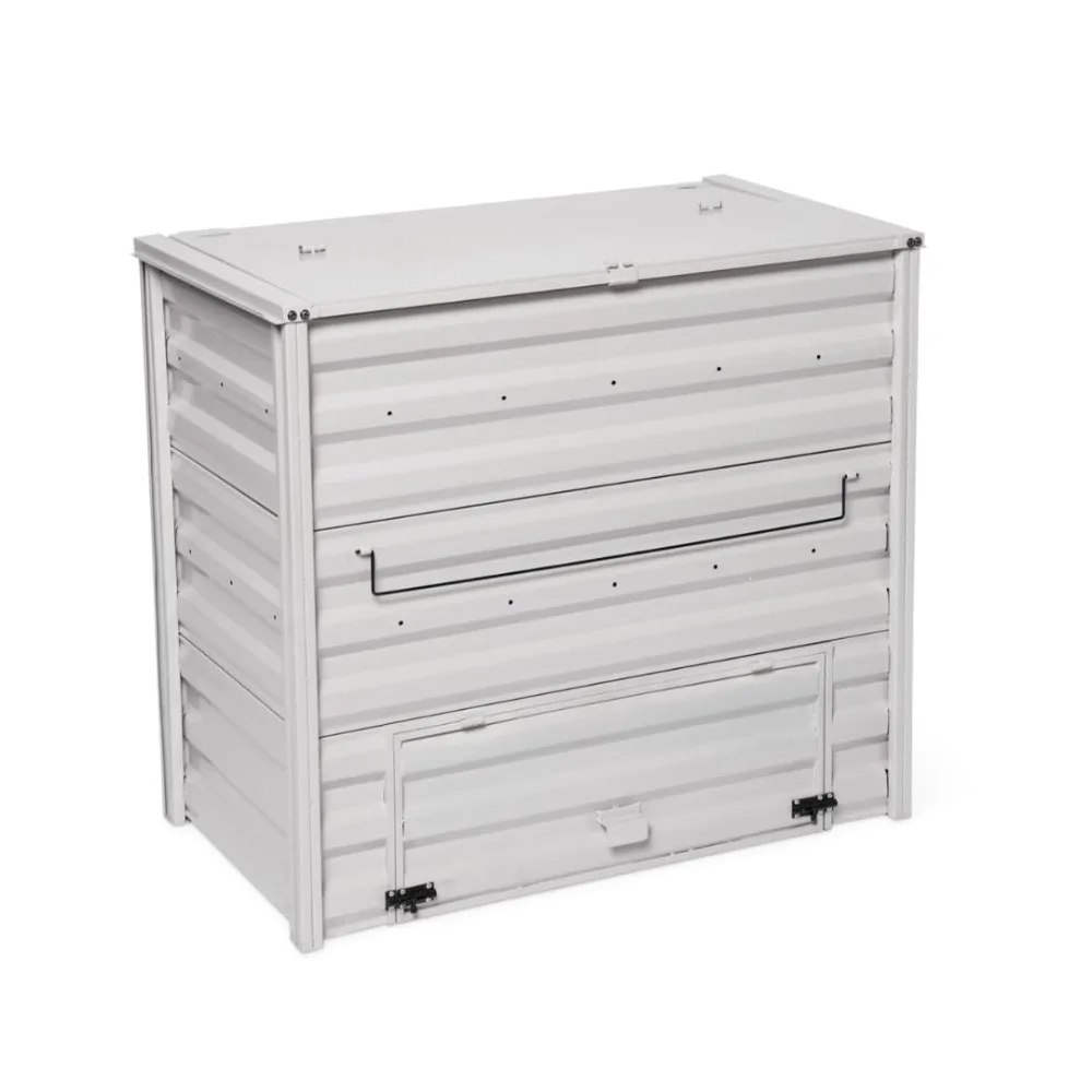 Demeter Metal Compost Bin | Weatherproof Powder-Coated Galvanized Steel Large Outdoor Composter | 36" W x 20" D x, Customized
Demeter Metal Compost Bin | Weatherproof Powder-Coated Galvanized Steel Large Outdoor Composter | 36" W x 20" D x, Customized