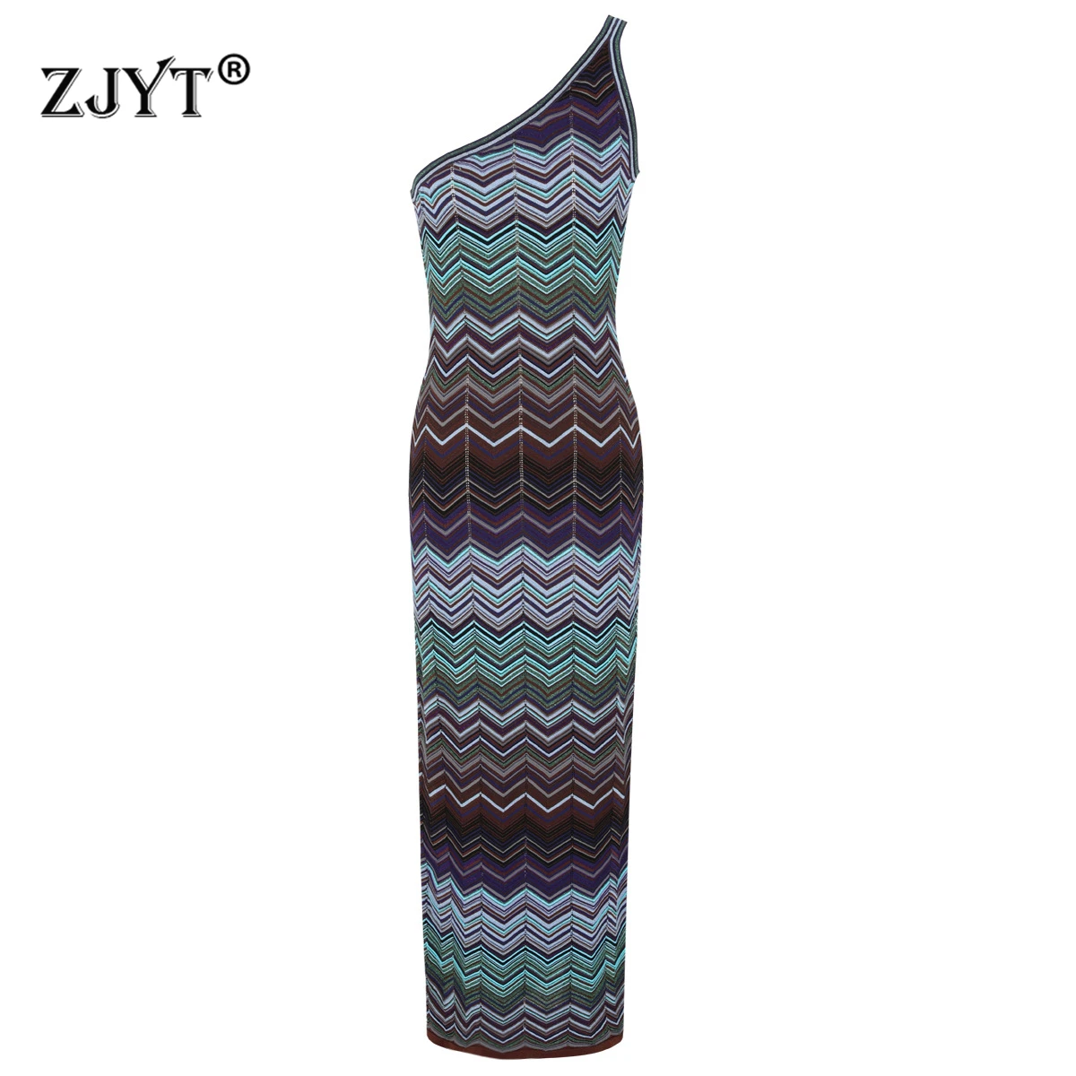 ZJYT Summer Knitted Dresses for Woman 2026 New Fashion Striped One Shoulder Sleeveless Maxi Vacation Beach Boho Dress Sexy Robe
ZJYT Summer Knitted Dresses for Woman 2026 New Fashion Striped One Shoulder Sleeveless Maxi Vacation Beach Boho Dress Sexy Robe