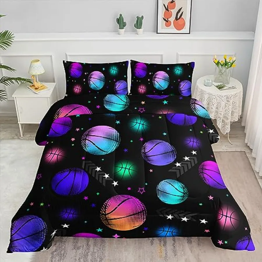 Comforter Set Glowing Printed Pattern Bedding Set with 1 Comforter and 2 Pillowcases for Girls Boys Bedroom All Season Full
Comforter Set Glowing Printed Pattern Bedding Set with 1 Comforter and 2 Pillowcases for Girls Boys Bedroom All Season Full