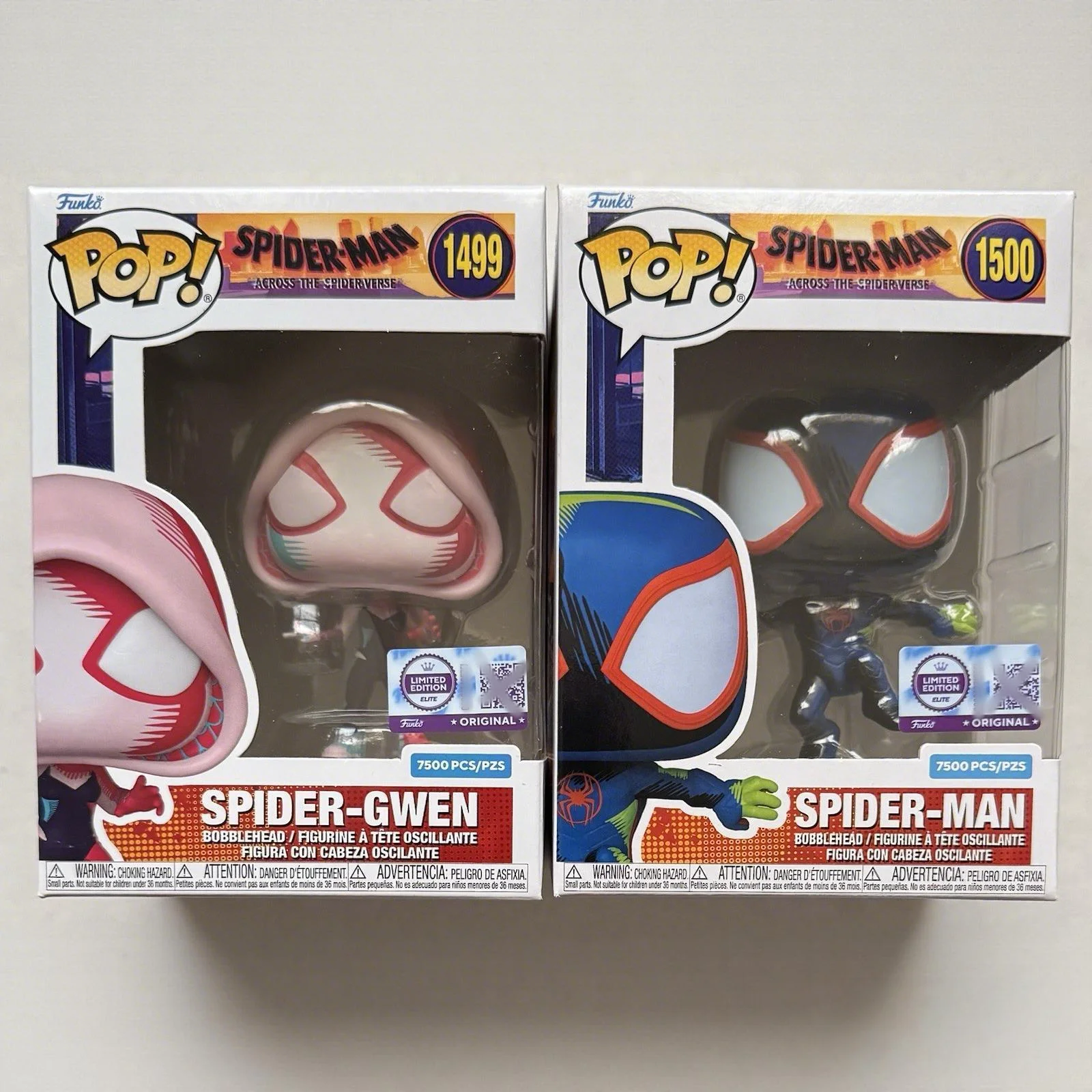 Funko Pop Spider Man Miles Morales & Spider Gwen Figure Official Licensed 7500 Limited Edition Collectible Statue Fans Toy Gift
Funko Pop Spider Man Miles Morales & Spider Gwen Figure Official Licensed 7500 Limited Edition Collectible Statue Fans Toy Gift