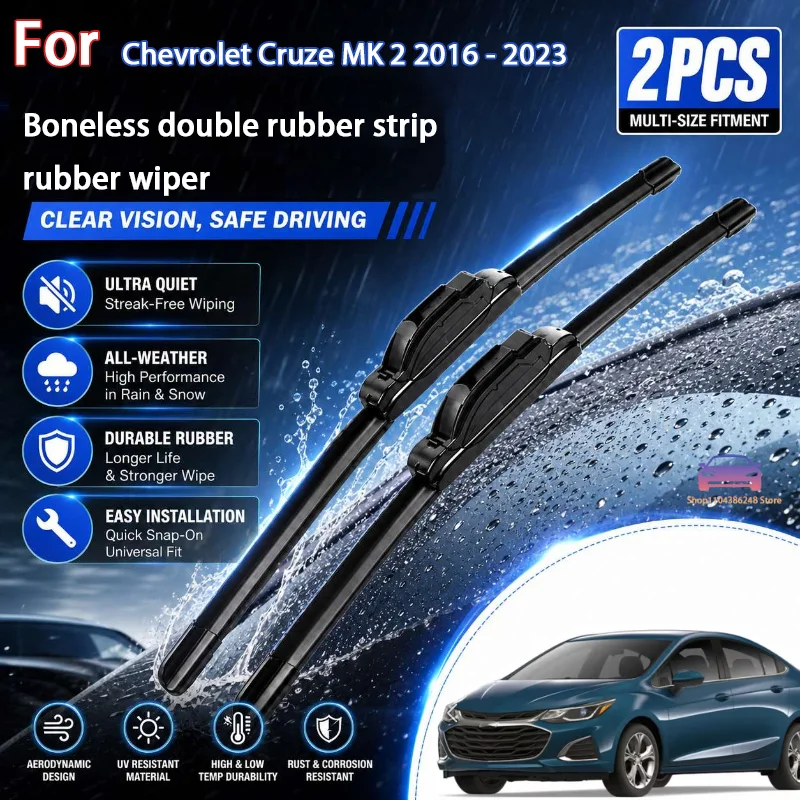 Front Wiper Blades For Chevrolet Cruze MK 2 2016 - 2023 Windshield Windscreen Window Car Rain Brushes 28"+24" Modification Parts
Front Wiper Blades For Chevrolet Cruze MK 2 2016 - 2023 Windshield Windscreen Window Car Rain Brushes 28"+24" Modification Parts