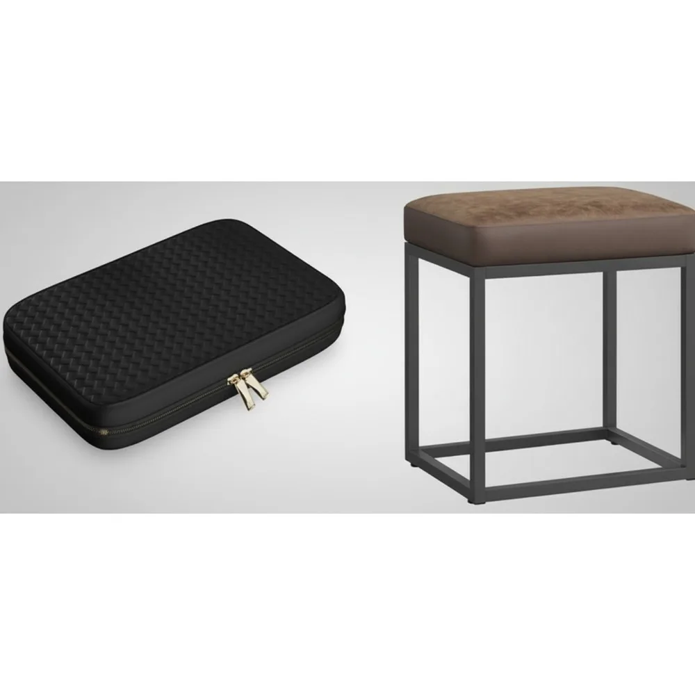Travel Jewelry Organizer Case with Ottoman Stool, Compact Storage for Women, Elegant PU Leather Design
Travel Jewelry Organizer Case with Ottoman Stool, Compact Storage for Women, Elegant PU Leather Design