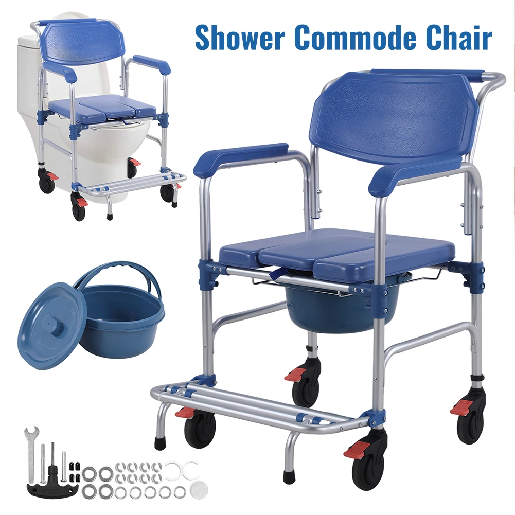 3 in 1 Drop Arm Bedside Commode with Drop Arms Lockable Casters Anti-Tilt Foldable Footrest Holds Up To 330 Lbs Removable Bucket
3 in 1 Drop Arm Bedside Commode with Drop Arms Lockable Casters Anti-Tilt Foldable Footrest Holds Up To 330 Lbs Removable Bucket