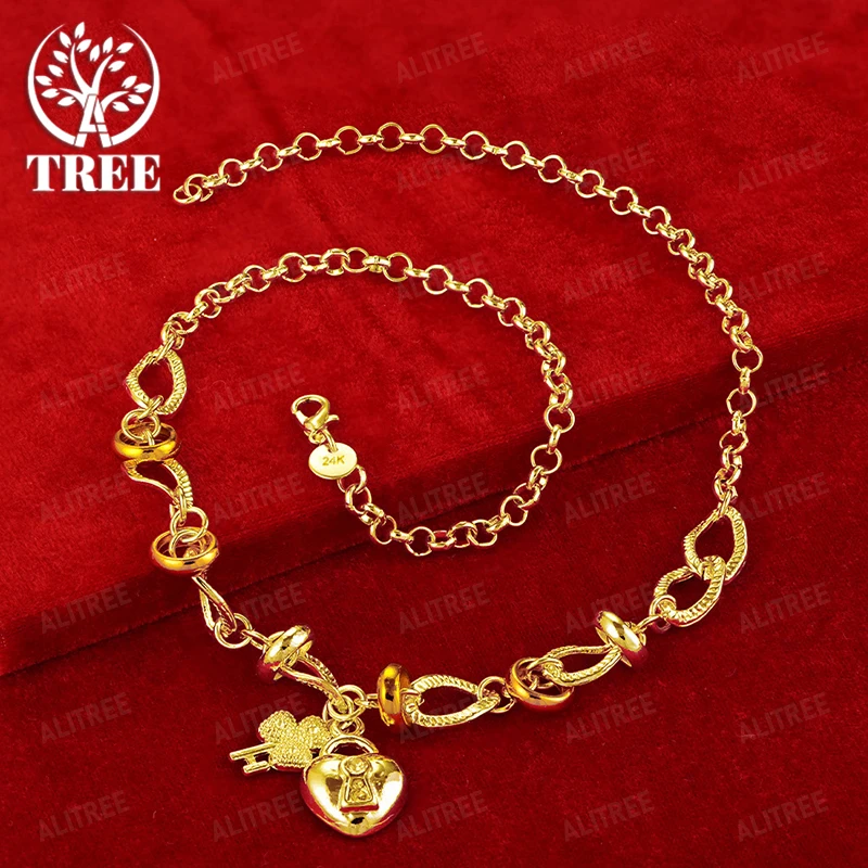 50 см 18-каратное золотое ожерелье с замком для ключей, кулон для мужчин и женщин, вечерние модные изысканные оригинальные ювелирные изделия, подарок на день рождения, годовщину, аксессуары
50 см 18-каратное золотое ожерелье с замком для ключей, кулон для мужчин и женщин, вечерние модные изысканные оригинальные ювелирные изделия, подарок на день рождения, годовщину, аксессуары