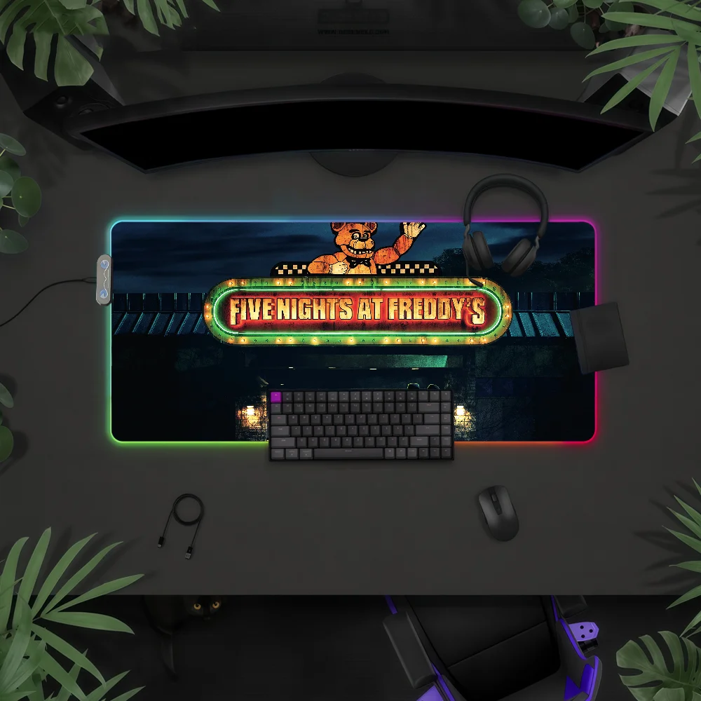 Игровой коврик для мыши F-FNAF, водонепроницаемый, с RGB LED подсветкой, красочный, для игровой клавиатуры, нескользящий, настольный коврик
Игровой коврик для мыши F-FNAF, водонепроницаемый, с RGB LED подсветкой, красочный, для игровой клавиатуры, нескользящий, настольный коврик