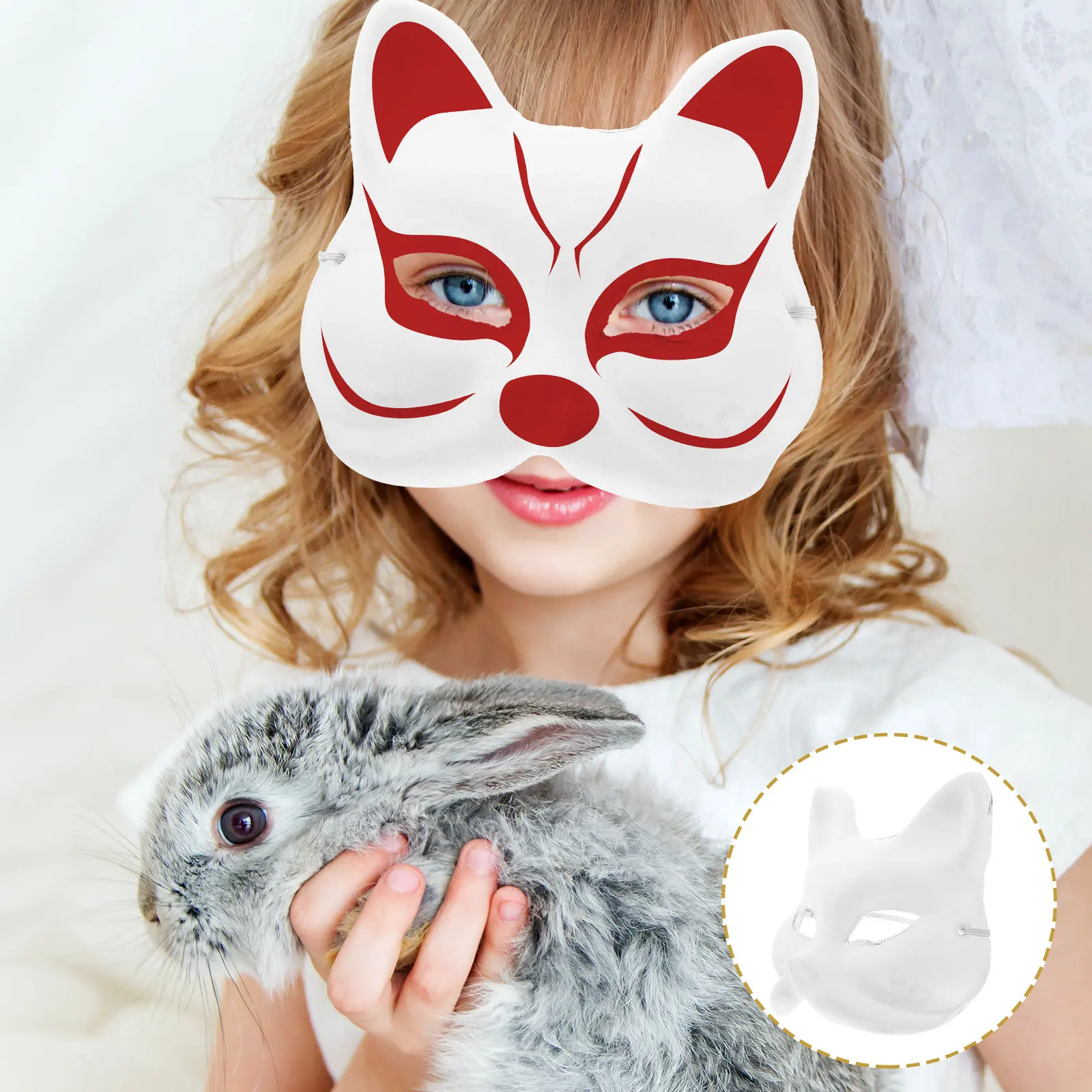 5Pcs Fox Mask Blank Hand Painted White Masks Unfinished DIY Masquerade Halloween Party Costume Painting Supplies
5Pcs Fox Mask Blank Hand Painted White Masks Unfinished DIY Masquerade Halloween Party Costume Painting Supplies
