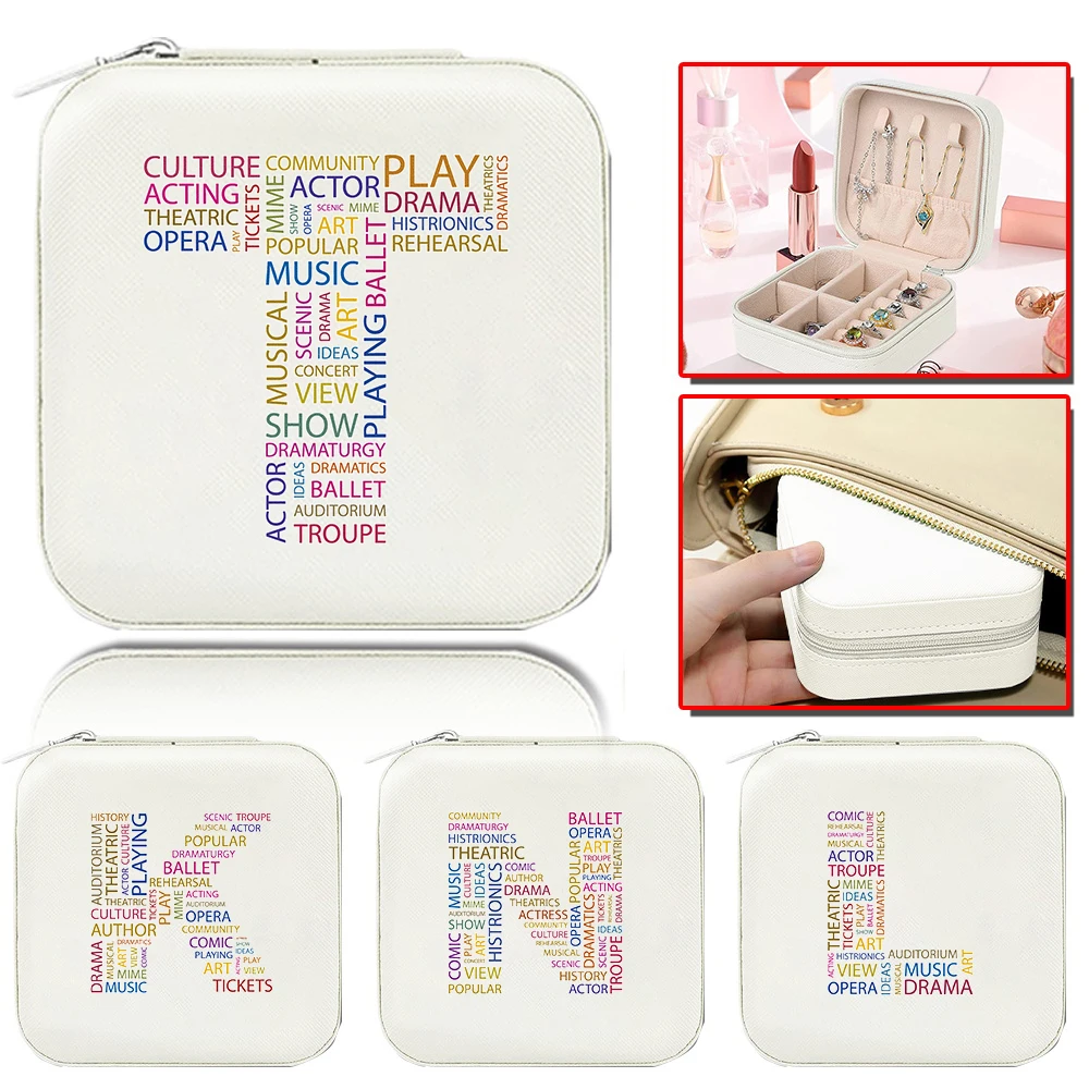 Portable Women Jewelry Box Large Capacity Ring Earring Boxs Classic Fashion Necklace Storage Case Cosmetic Bag Text Series
Portable Women Jewelry Box Large Capacity Ring Earring Boxs Classic Fashion Necklace Storage Case Cosmetic Bag Text Series