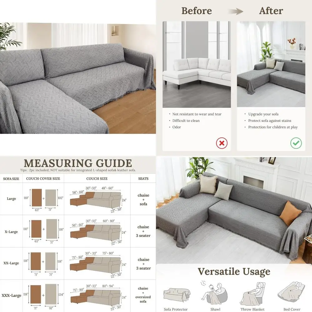Приятные для домашних животных L-образные секционные чехлы для диванов, двухсекционное одеяло для диванов для защиты мебели
Приятные для домашних животных L-образные секционные чехлы для диванов, двухсекционное одеяло для диванов для защиты мебели