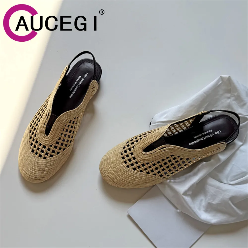 Aucegi Luxury Round Toe Chunky Heels Hollow Out Cane Pumps Women Summer Slingback Design Fashion Daily Life Dress Casual Shoes
Aucegi Luxury Round Toe Chunky Heels Hollow Out Cane Pumps Women Summer Slingback Design Fashion Daily Life Dress Casual Shoes